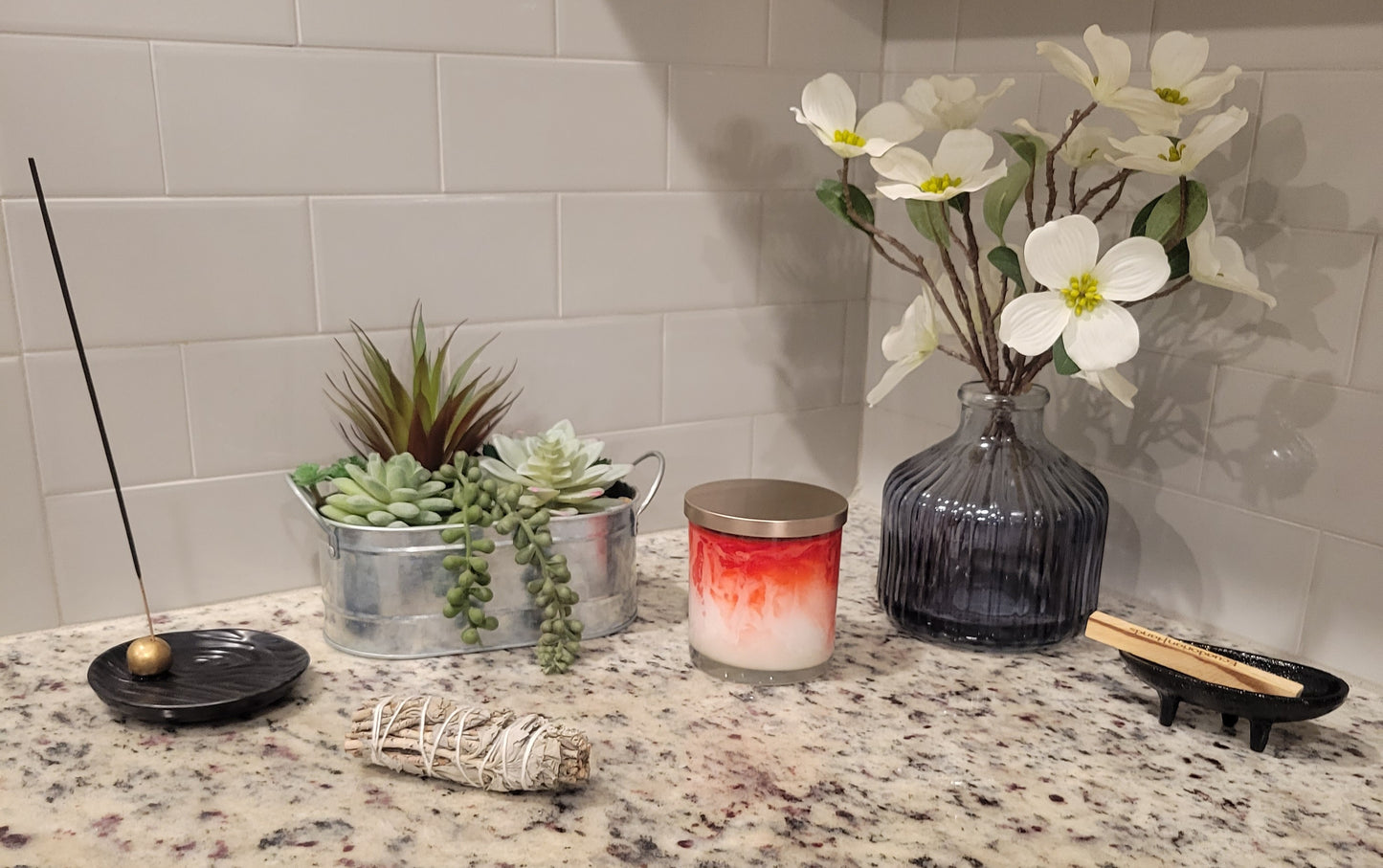 Strawberries and Cream | Coconut-Soy Wax Marbled Candle